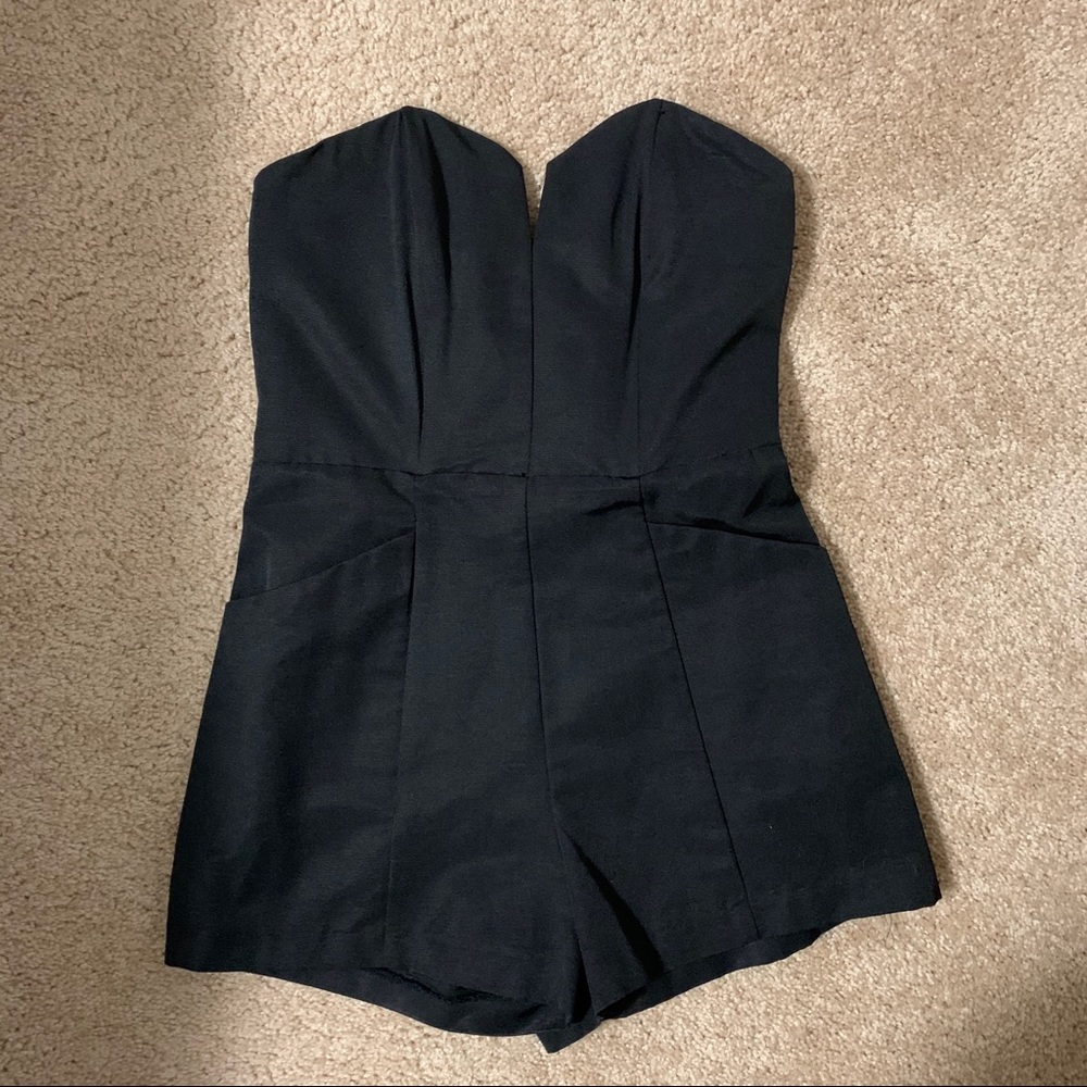 H&M Conscious Strapless Romper W/ Pockets NWT